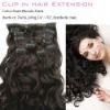 milky hair extension with clips