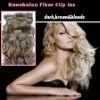 Synthetic Hair extension(clip in hair weft)