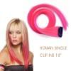 Colorful Synthetic/Human Hair Single Clip ins