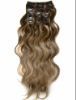 human hair extension clips in