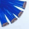 Blue AAA grade one clip Chinese hair extensions