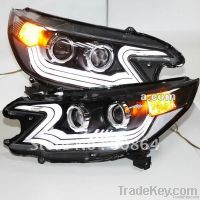 For HONDA CRV LED Headlight Angel Eyes Projector Lens 2012 year