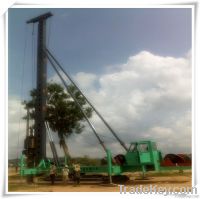 Hydraulic footstep-type diesel hammer pile driver