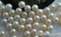 Top quality 11-12mm natural freshwater white round loose pearls
