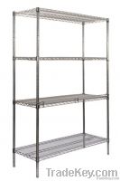 commercial kitchen use wire shelf with chromed finished