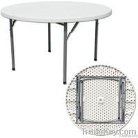plastci folding table/4ft 122cm banquet round table/blowing table/HDPE