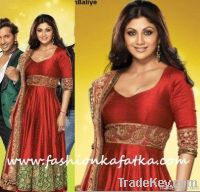 shilpa shetty style red anarkali - nach baliye 5 launch