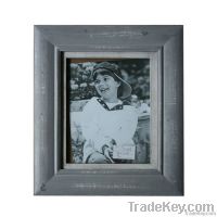 distressed wood photo frame
