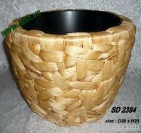 Water hyacinth pot, natural color