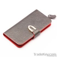 PDN CASE iPhone5  âVâ Shaped Button Genuine Leather Wallet