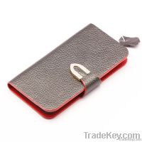 PDN CASE iPhone5    V   Shaped Button Genuine Leather Wallet