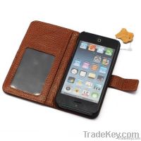 PDN CASE iPhone 5 Genuine Leather Wallet Case