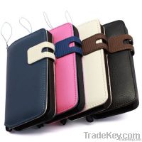 PDN CASE iPhone 5 PU Leather Wallet Case with stand