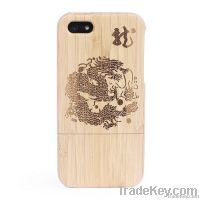 Hand Painting Hybrid Dragon Bamboo Hard Shield (Open Face) Case with D