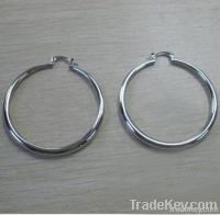 copper hoop plated earrings