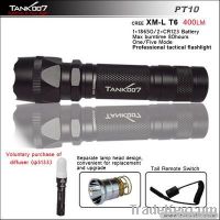 Cree T6 LED Tactical Flashlight with Remote Switch for Hunting