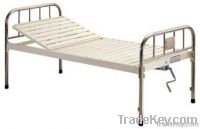 Semi-fowler bed with stainless steel head/footboard