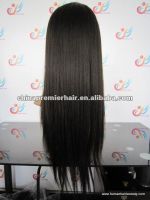 100% top quality 10"-16"1# full lace wig