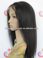 100% top quality 10"-16"1# glueless wig