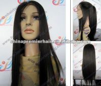 100% top quality 10"-16"1# Glueless cap full lace Wigs