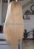 100% top quality 18"natual straight lace wig