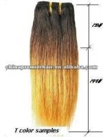 top quality Indian remy hair 1#,1B#,2#,4# 10"-26" machine weft bulk
