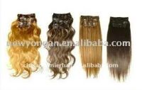 clip on human remy hair extension wefts