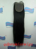 swiss lace top closure 1# light yaki 20" 3.5x4" with silk top,100% indian remy hair