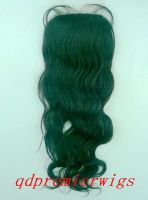 swiss lace top closure natural wave natural color 14" 3.5x4" with silk top,100% indian remy hair