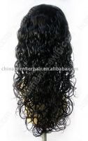 25mm curl human hair lace front wig