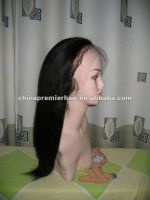 100%huaman hair silk base french lace full lace wig