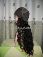 100%huaman hair brazilian remy wavy full lace front wigs