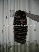 Top quality virgin indian silk base full lace wig