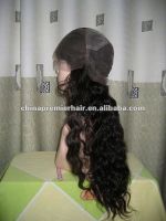 Top quality brazilian remy wavy full lace front wigs