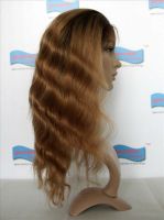 100%Brazilian virgin hair full lace wig/20 inch/1b#color/25mm curl/in stock for wholesale