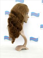 light Brown color 100%Brazilian virgin hair full lace wigh/boay wave/in stock for wholesale