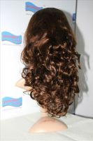 Malaysian virgin hair full lace wig 8''-26'' free style dark color in stock for wholesale
