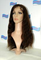 Brazilian virgin hair full lace wig 8''-26'' free style dark color in stock for wholesale