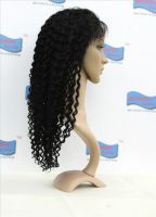 100% human virgin hair full lace wigs 8''-26'' free style dark color in stock for wholesale