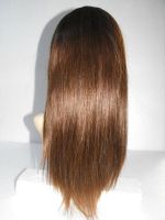 Free style Indian remy hair lae front wig 8''-26'' dark color in stock for wholesale