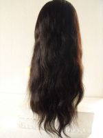 Brazilian virgin hair natural straight full lace wig natural color in stock