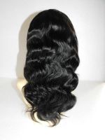 Brazilian virgin hair body wave full lace wig 1b#color in stock