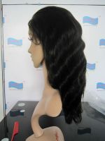 Best selling 150% heavy density chinese virgin hair natural color body wave full lace wig for lady