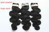 18" body wave 1b# 4 OZ/pc hair extension remy hair weft