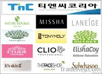 All kinds of korean cosmetic brands