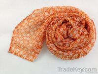 Little dot orange scarf