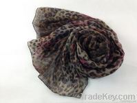 Colorful leopard scarf