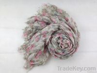 2013 Fashion flower prints scarf