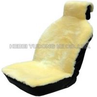 Sheared sheepskin car seat cover