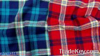Ready fabric:yarn dyed brushed fleece check fannel fabric